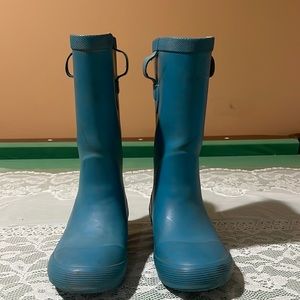L.L. Bean Wellie Rain And Snow Boots For Kids Sz 13 In Very Good Condition